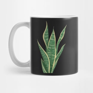 Snake Plant Sansevieria Dracaena House Plant Painting Trifasciata Mug